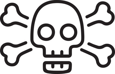 Skull icon symbol vector image illustration
