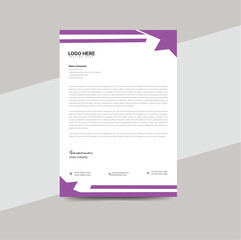 modern Letter head design business template