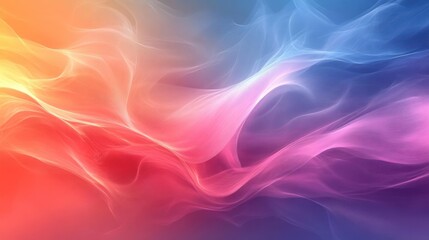 A vibrant abstract digital art with fluid, flowing lines and bright color variations.