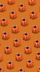 Halloween autumn concept. Pattern, wallpaper, ornament, place vertical banner