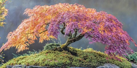 Japanese maple tree - changing colors
