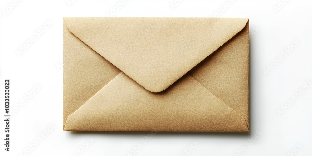 Poster Create an envelope mail isolated on a white background.