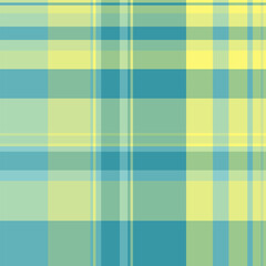 Relief seamless tartan plaid, linear vector texture pattern. Line textile fabric check background in light and lime colors.