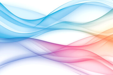 Fototapeta premium A colorful wave pattern with blue, pink and orange colors. The colors are vibrant and the pattern is dynamic