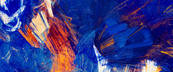 Bright color painting background. Abstract colorful paint texture. Modern art pattern. Fractal artwork for creative graphic design