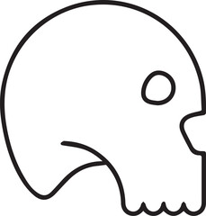 Skull icon symbol vector image illustration
