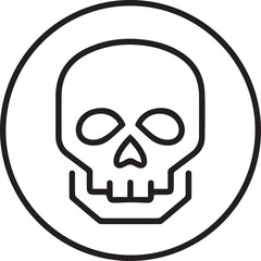 Skull icon symbol vector image illustration
