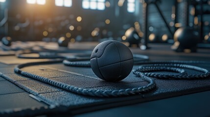 Fitness Equipment in Modern Gym Setting