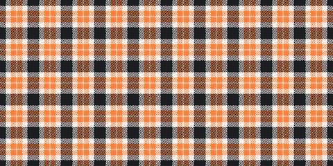 Checkered plaid tartan background, identity texture seamless check. Part fabric pattern textile vector in black and sea shell colors.