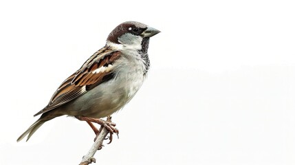 Bird on White Background Image - a graceful and captivating visual. The bird on a pure white backdrop creates an enchanting and elegant scene.