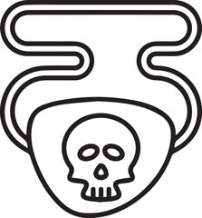 Skull icon symbol vector image illustration
