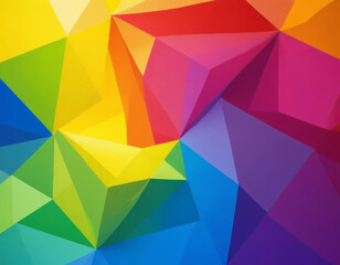 Fototapeta premium Colorful geometric abstract background made of different shapes