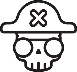 Skull icon symbol vector image illustration
