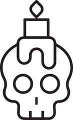 Skull icon symbol vector image illustration
