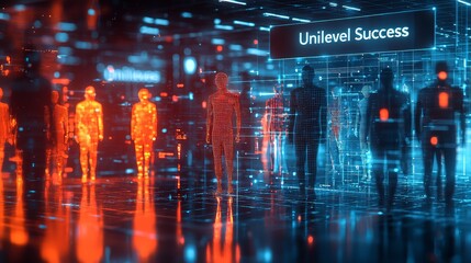 Obraz premium Unilevel Success direct connection