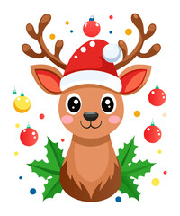 Christmas reindeer clipart