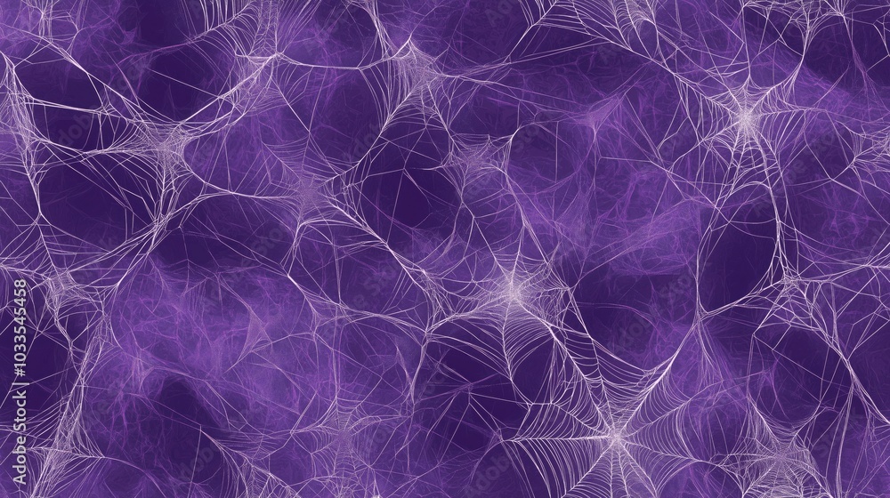 Poster abstract purple web pattern with intricate lines and textures