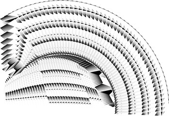 Fototapeta premium Основные RGB op art creative geometric pattern, abstract halftone lines rhythmic background, vector modern design texture