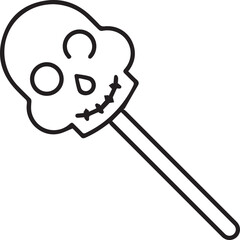 Skull icon symbol vector image illustration
