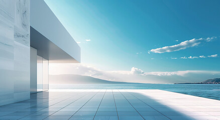 Fototapeta premium Waterfront Hotel Art Architecture Scenery