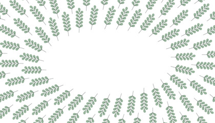 leaves. a frame made of leaves. beautiful frame. a template for creating postcards. vector. doodle drawing. on a white background. a set of leaves. maple tree.