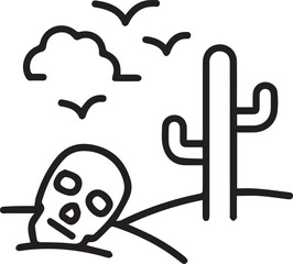 Skull icon symbol vector image illustration
