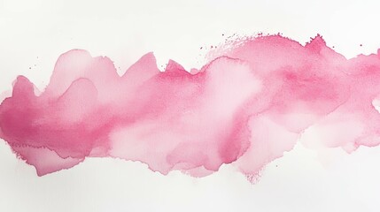 Pink watercolor wash. Abstract pink watercolor background with soft edges, perfect for design projects and backgrounds.