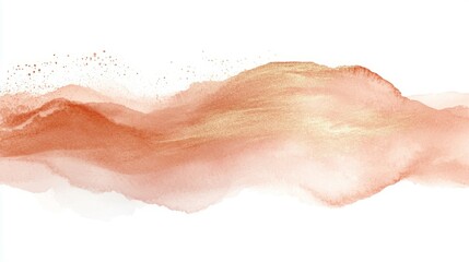 Obraz premium Abstract watercolor gold & pink. Abstract watercolor background with golden and pink hues. Perfect for invitations, cards, and social media.