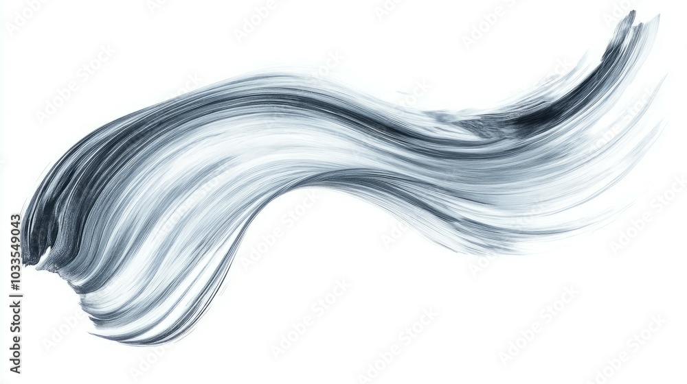 Poster abstract gray stroke. abstract paint stroke with a flowy and dynamic feel. perfect for design projec