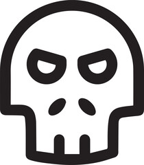 Skull icon symbol vector image illustration
