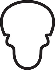 Skull icon symbol vector image illustration
