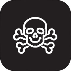 Skull icon symbol vector image illustration
