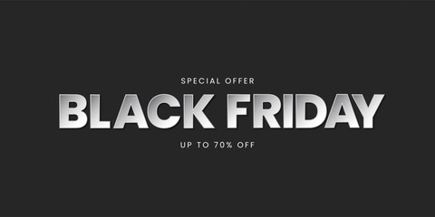 Black Friday. Modern typography design for black friday sale. Vector illustration