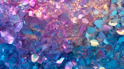 abstract colorful background, holograph glimmering, iridescent texture