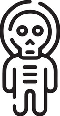 Skull icon symbol vector image illustration
