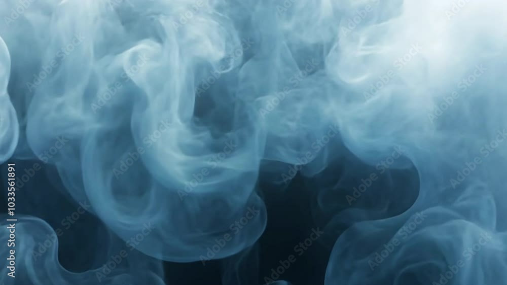 Poster a cloud of smoke with a grayish color. the smoke is billowing and he is coming from a fire. scene is