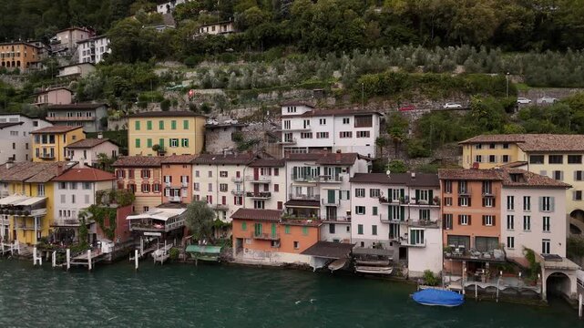 Gandria Swiss village Switzerland Lugano lake Ticino canton Europe travel