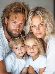 portrait of family,generated ai