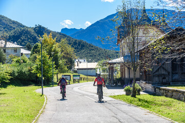San Vito di Cadore, monte Pelmo, monte Sorapis, monte Antelao, Belluno, Veneto, Italia