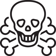 Skull icon symbol vector image illustration
