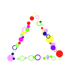christmas tree made of colorful balls