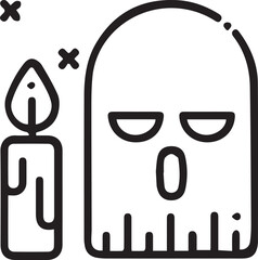 Skull icon symbol vector image illustration
