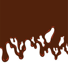 dripping chocolate vector image stock