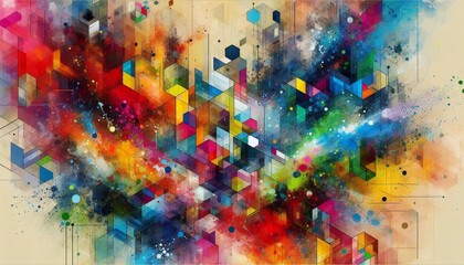 Abstract colorful background with many color background.