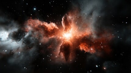 Fototapeta premium Stunning purple and pink galaxy nebula for digital media and space exploration designs