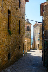 centro storico di Casale Marittimo, Toscana