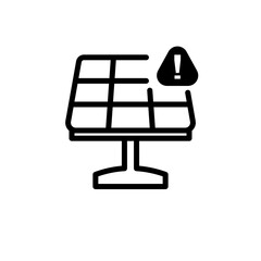 Warning Solar Panel Icon