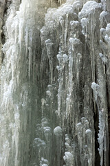 Partnachklamm or Partnach gorge in wintertime