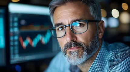 Investors analyzing financial data and market information on a high tech digital dashboard in a modern office setting reflecting the importance of data driven decision making in investment strategies