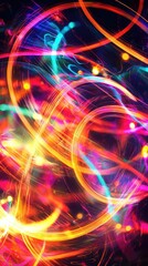 Obraz premium Mesmerizing Abstract Light Swirls Background